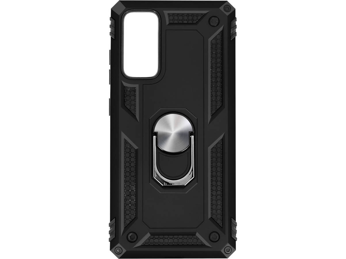 Capa E Suporte Samsung Galaxy S20 Fe Ushion Anti-choque Anel Metálico Função Suporte Preto