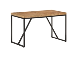 Vidaxl Mesa De Jantar 120x60x76 Cm Madeira Acácia Maciça E Mangueira