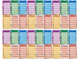 Folhas De Orçamento Portáteis 36 Folhas De Papel Perfuradas