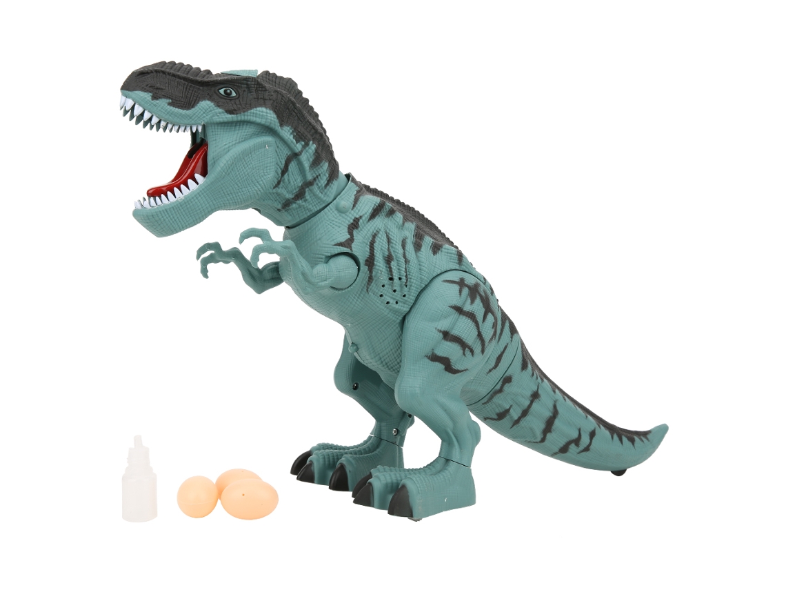 Ats figuras de Dinossauro Elétrico com Luz Música Caminar Spray Modelo Animal Brinquedo Presente para Crianças Azul