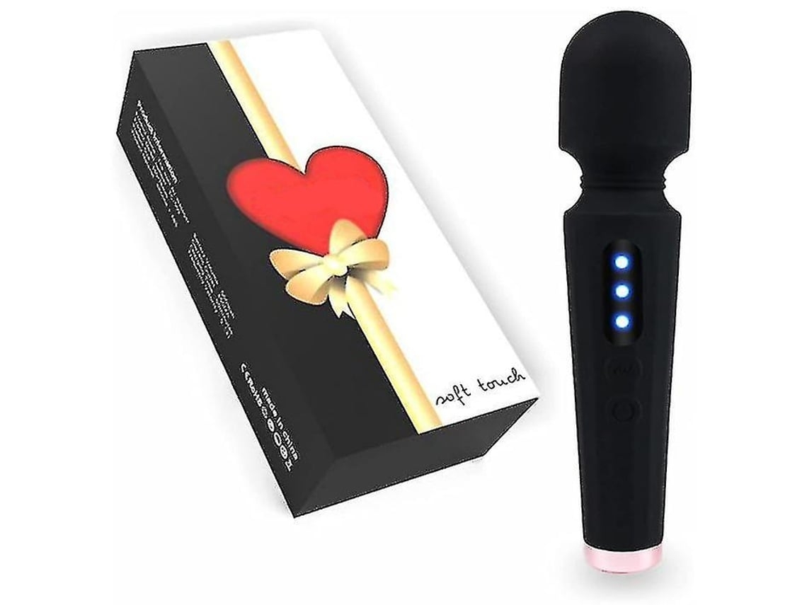 Ushion Body Therapeutic Massager Pessoal À Prova D Água Portátil Funções De Vibração Poderosas Preto Ushion