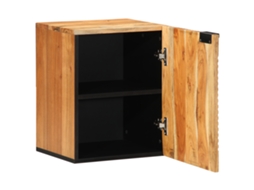Mesa De Cabeceira Com Luzes Led Madeira Antiga Vidaxl Brown Solid Reclaim Wood (38x33,5x48 Cm)