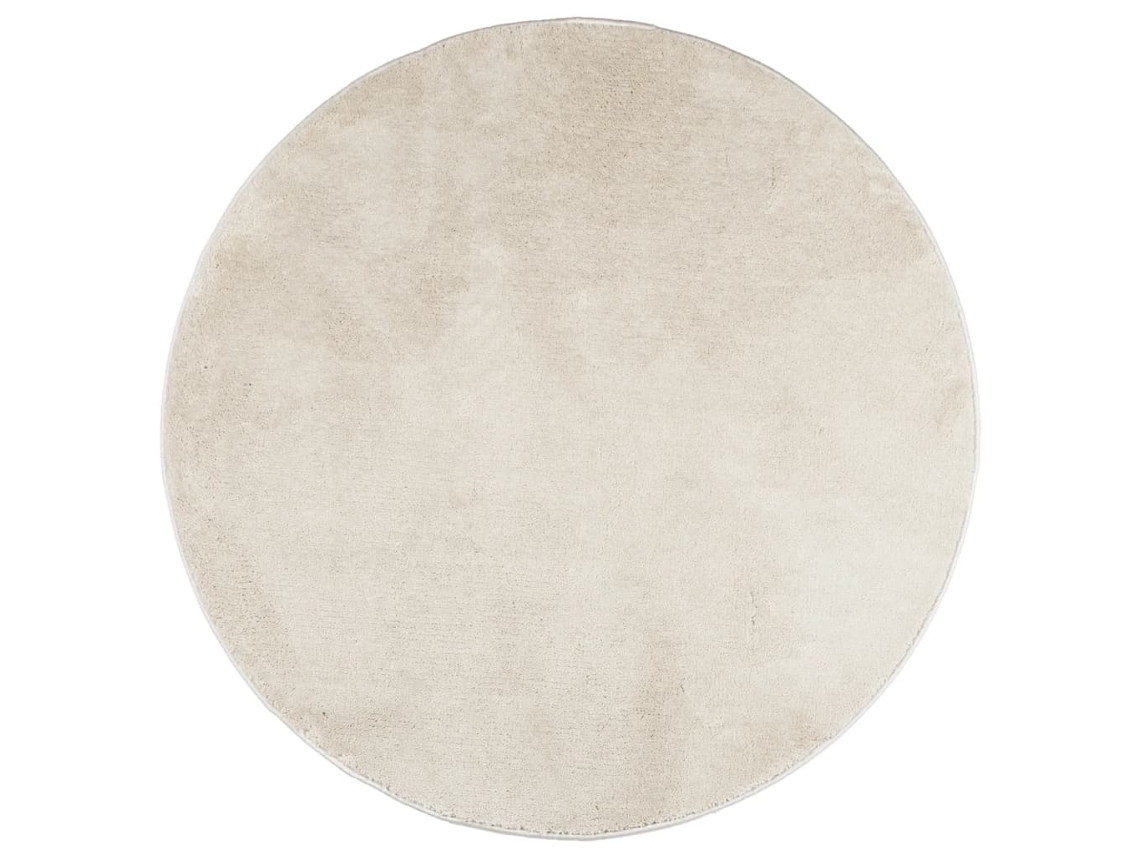 Rug, Rugs Vidaxl Bege Poliéster (ø 160 Cm)