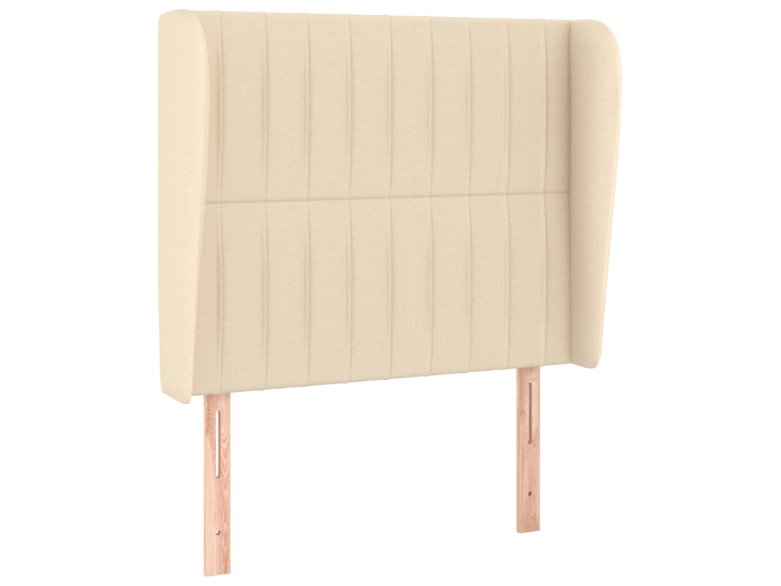 Headboard, Headboards Vidaxl Creme Tecido (103 X 23 X 118/128 Cm)