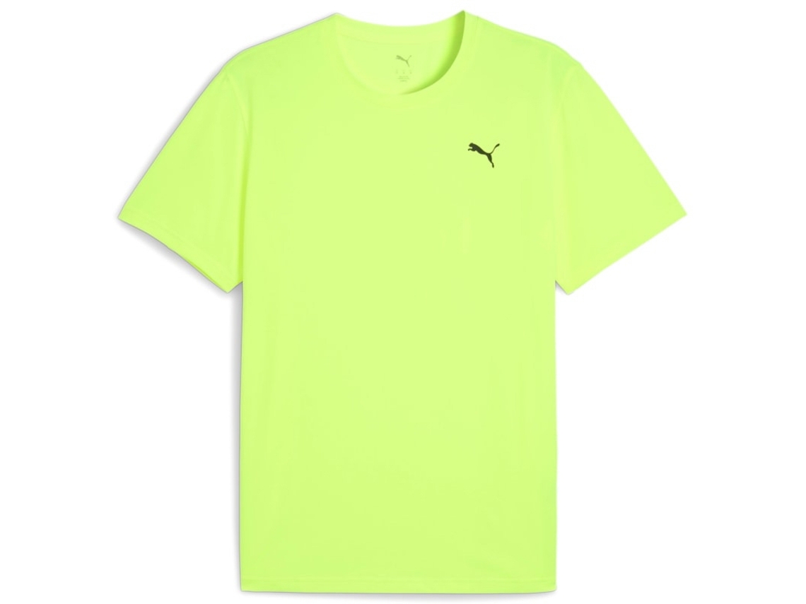 Camiseta masculina amarela Puma Ess Solid Cat, tamanho GG