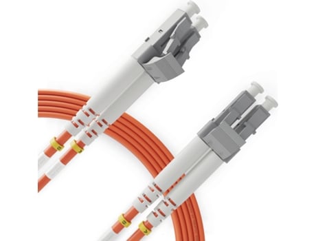 Cabo de fibra óptica duplex multimodo LC para LC OM1 (15 metros - 1 unidade) - Patch Cord de fibra óptica dupla UPC/UPC - 62,5/125 (LSZH) BEYONDTECH