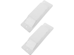 Conjunto de 2 Tampões de Ventilação em Abs Branco para Contêineres e Caminhões, Sistema de Ventilação Lateral. SFUSHOS