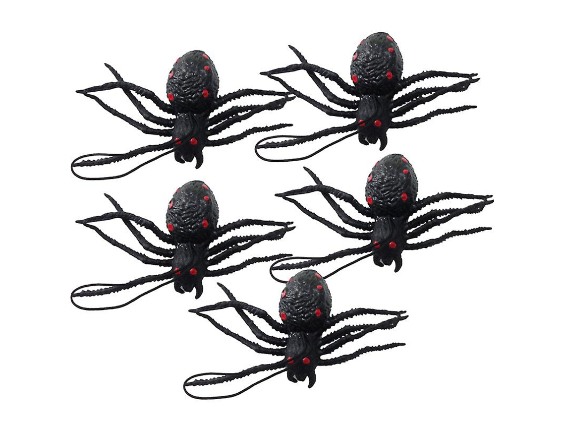 5 Peças de Aranha Falsa para Decorações de Halloween ALLINLESS
