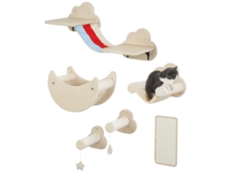 Conjunto de Escalada para Gatos com 6 Peças e Sisal VOLTEDGE