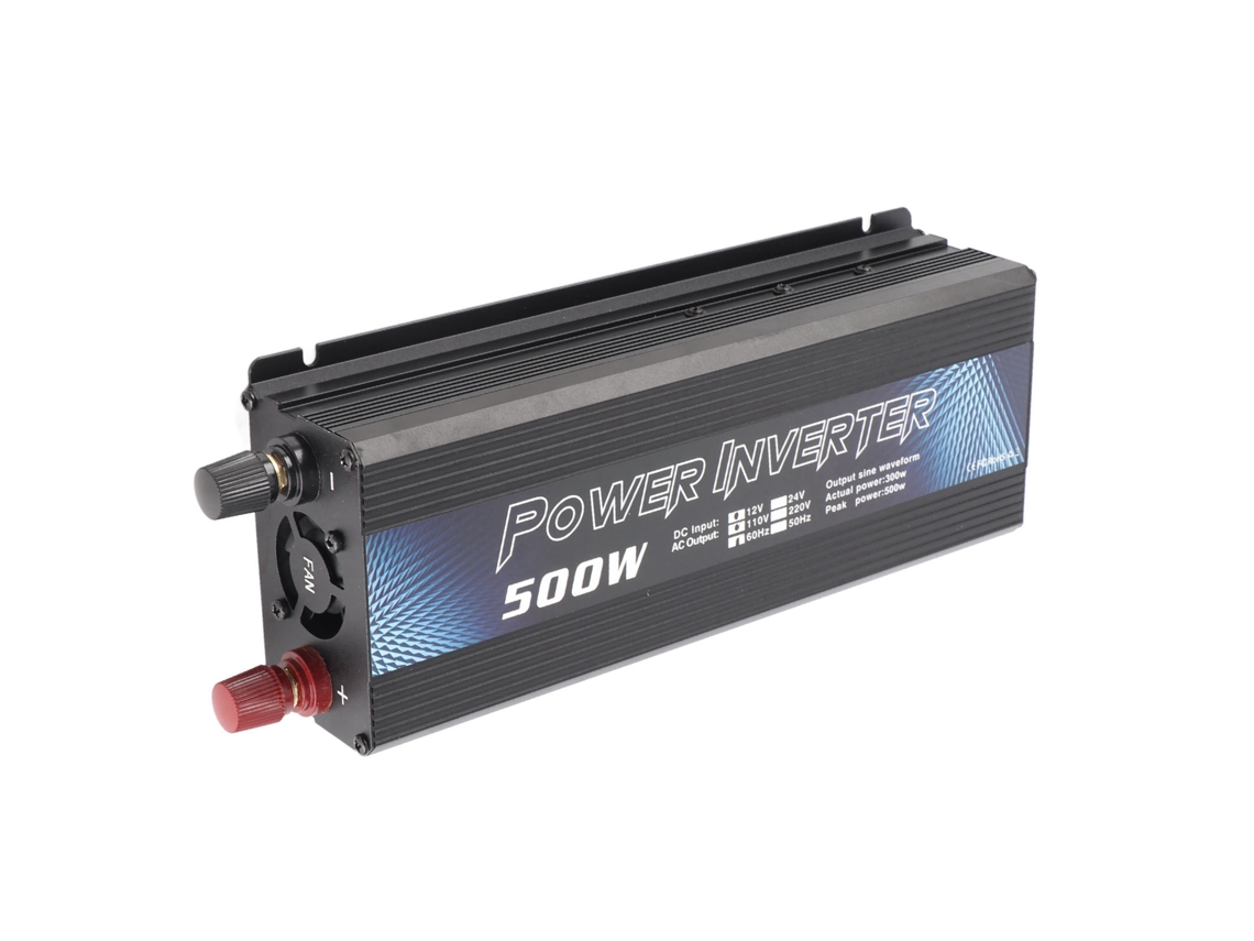 Inversor De Energia Para Carro 500w: Conversor De Onda Senoidal 12v Dc Para Ac Com Porta Usb E Cooler