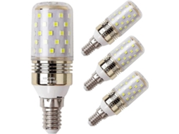 Omni bombilla Led de Maíz E14 12w Equivalente a 100w 1100lm Luz Blanca Fría 6000k no Regulable Clase Energética A++ Pack de 4