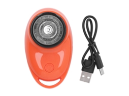 Aparador de Barba Elétrico Mini Portátil com Bateria 300mah Amarelo S/MARCA