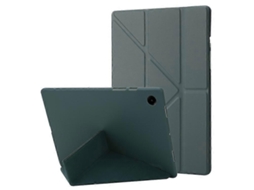 Capa Para Tablet Samsung Galaxy Tab A9+ Com Suporte Origami Em Couro E Silicone.
