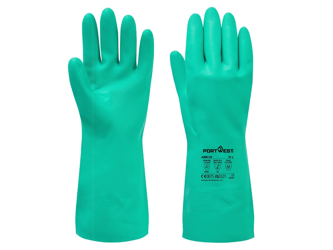 Luvas Nitrosafe Essential Multipack - Proteção Química Verde / Xxl