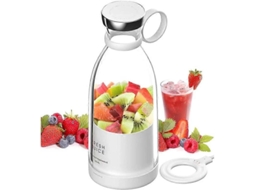Liquidificador Pessoal Slowmoose, Portátil, Alimentado por USB, Branco (Rosa)