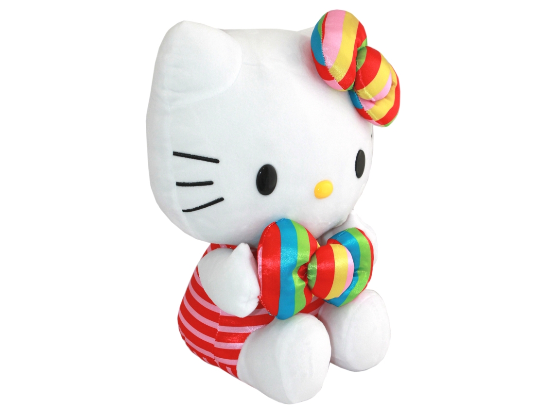 Peluche 31cm Hello Kitty Rainbow