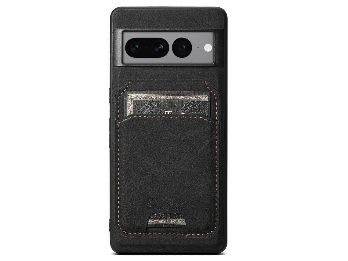 Capa De Celular Suteni H16 Com Textura De Lichia E Couro Com Fundo Removível