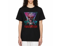 Rockinstone Terminator Space Face Black Adult T-shirt Size:xxl