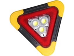Triângulo De Sinalização De Grande Porte Alimentado Por Bateria, Com Luzes Led Intermitentes E 3 Modos De Iluminação Para Estradas.