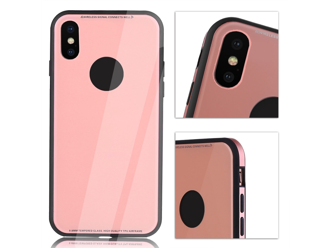 Capa de Vidro Temperado iPhone X EOOCOO (proteção, anti impacto)