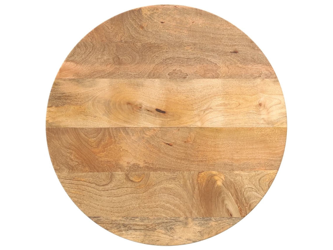 Vidaxl Tampo De Mesa Redondo Ø50x3,8cm Madeira De Mangueira Maciça