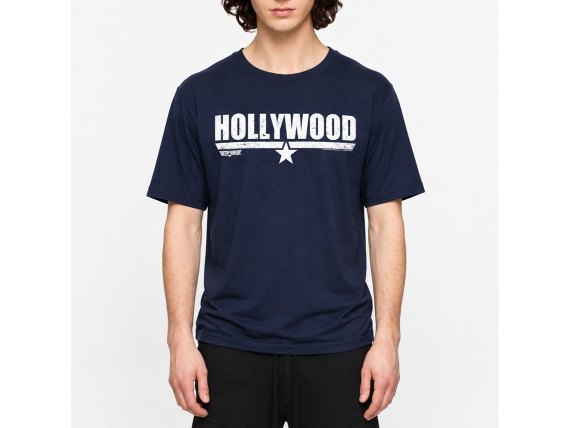 Rockinstone Top Gun Movie Hollywood Navy Adult T-shirt Size:xl