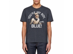 Rockinstone Old School Movie My Boy Blue Heather Navy Adult T-shirt Size:xxl