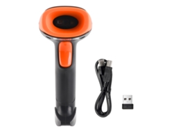 Scanner de Código de Barras 1d/2d/qr Sem Fio 2.4g Usb Cmos Digitalização Contínua Compatível com Windows Android Macos | S/MARCA