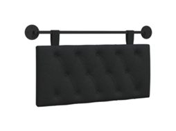 Conjunto 1 Cabeceira Suspensa Vidaxl Preto Tecido (90 X 55 X 7 Cm)