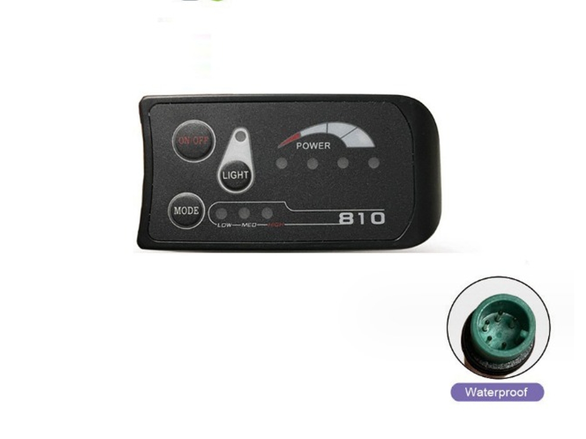 Conector 810 para Display LED em Bicicletas Elétricas, À prova d'água, BRILVIBERA