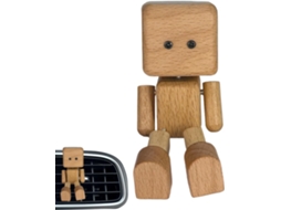 Estatueta De Madeira De Um Homem Sacudindo Os Pés. Decoração Divertida Para Mesa.
