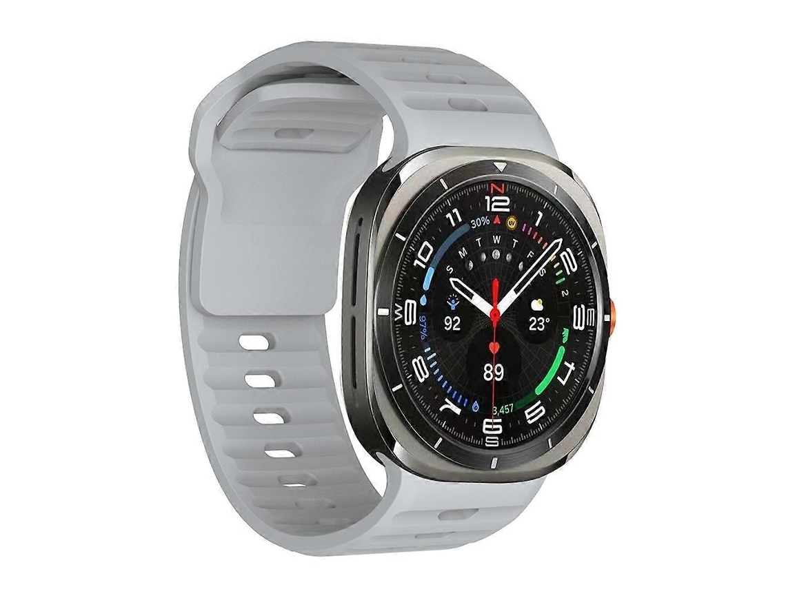 Pulseira De Silicone Com Textura Ondulada Para Samsung Galaxy Watch Ultra 47mm