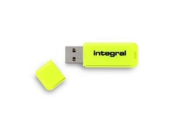 Integral 64Gb Usb2.0 Drive Neon Yellow Unidade de Memória Usb Usb Type-A 2.0 Amarelo