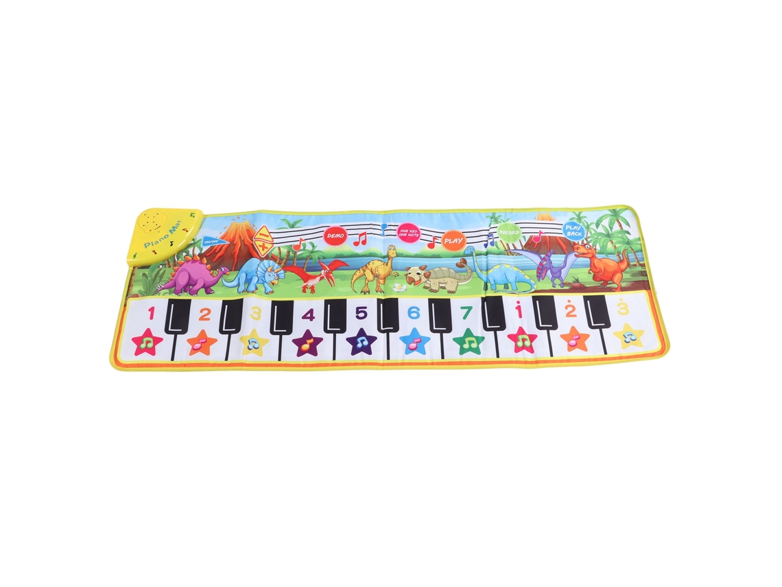 Mali tapete de Piano Musical para Bebê com Iluminação e Sons Educativos Fácil de Armazenar