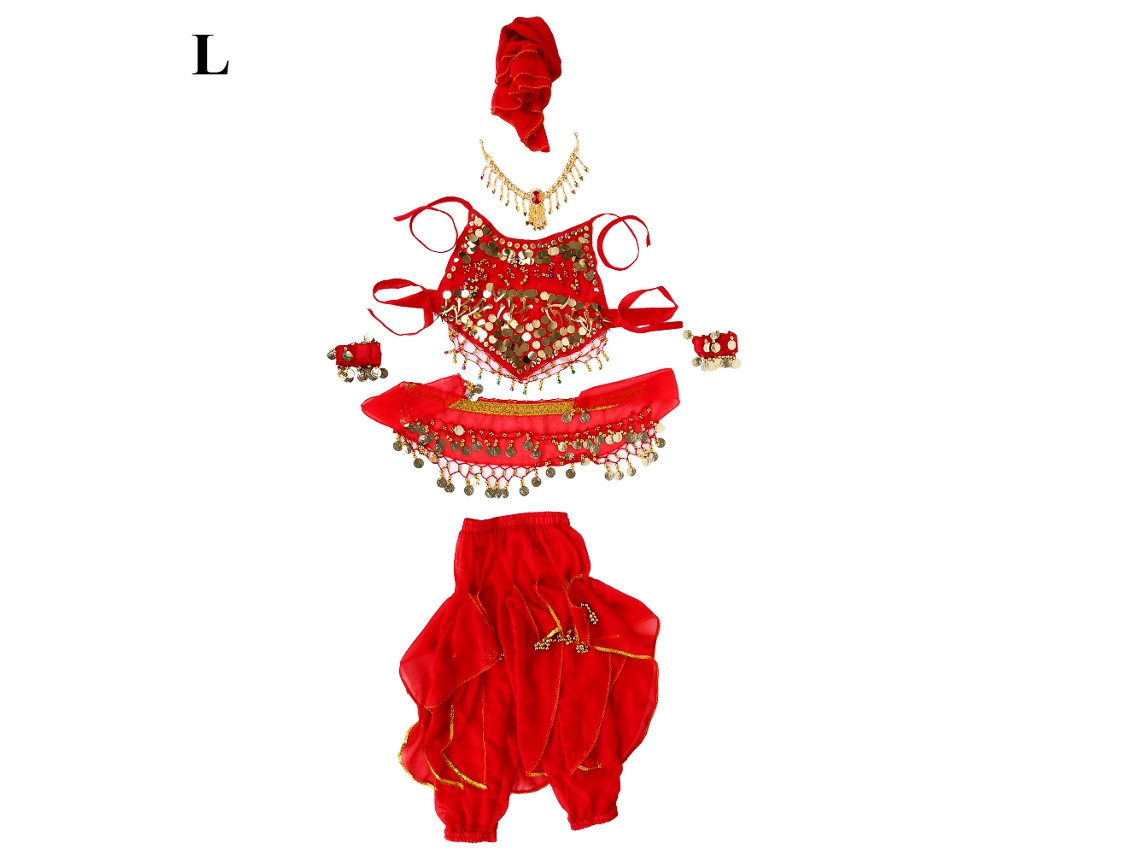 Fantasia Infantil De Dança Do Ventre Com Moda E Acessórios