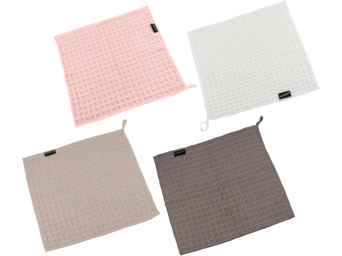 Conjunto De 4 Panos De Limpeza Material Absorvente, Para C Resistentes