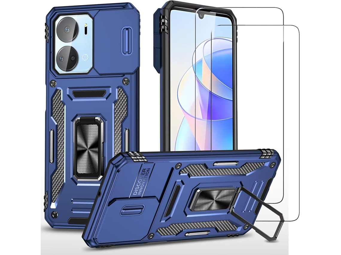 Capa Carro Proteção Câmera Para Honor, Huawei Huawei Honor Play 7t/honor X7a Hongwe. Anti-choque Magnética Verde