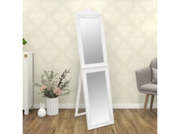 Vidaxl Espelho De Pé 40x160 Cm Branco
