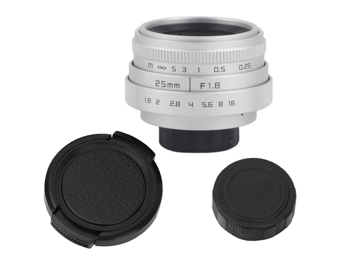 Lente Gran Angular 25mm F1.8 Câmera Mirrorless Nikon Montura Cctv