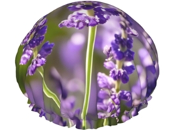 Touca De Banho Grande Para Homens E Mulheres Dupla Camada Estampa Flor Lavanda Cabelo Salão Beleza Essencial Viagens