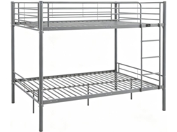 Cama de Beliche HABITAT ET JARDIN Adam, Estrado de Molas 140x190cm, Cinzento