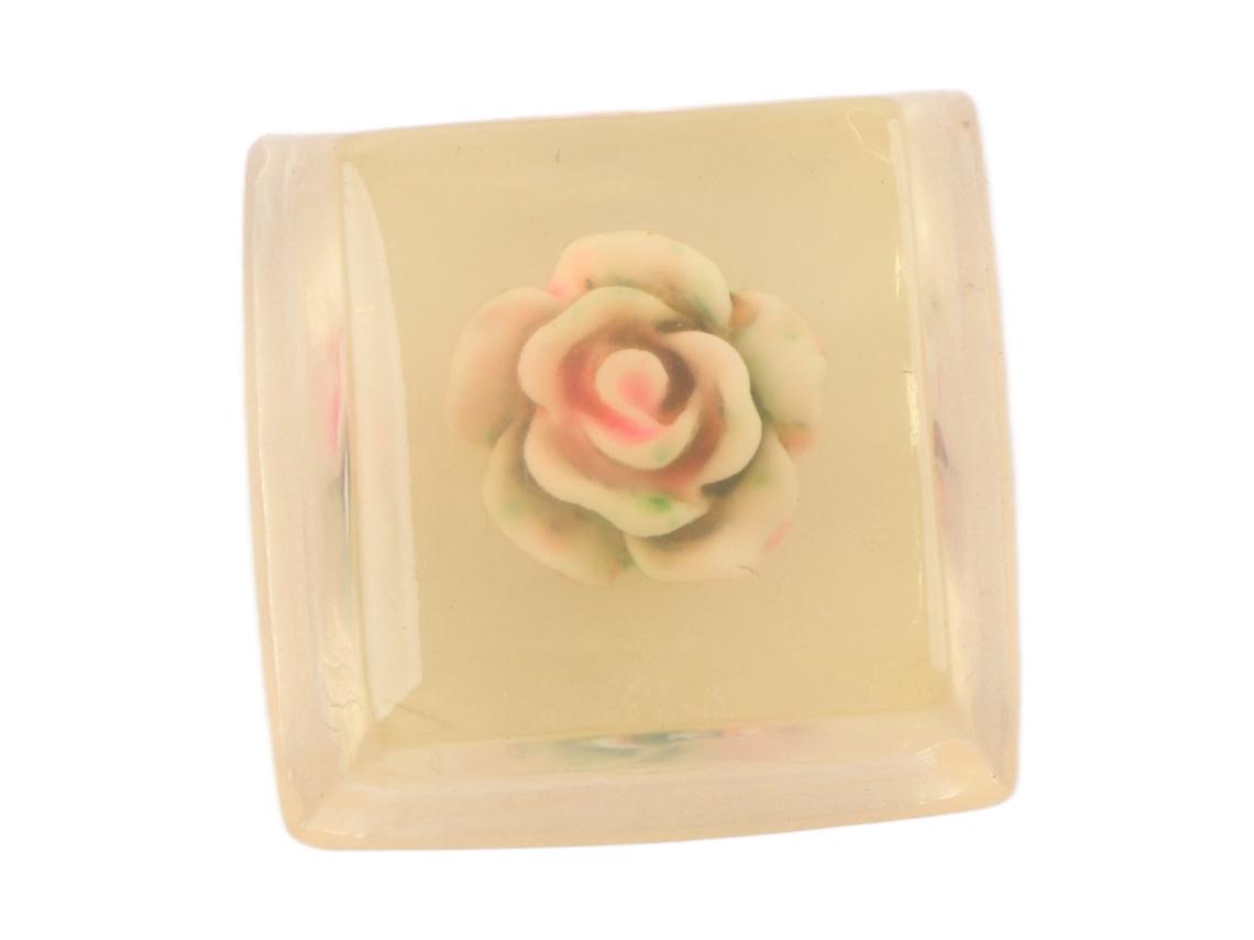 Teclado Artisanal De Resina Feito À Mão Rosa Rosa