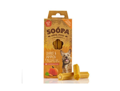 Soopa Dental Sticks: Cenoura & Abóbora 100G