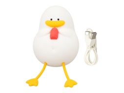 Rebe-lâmpada Noturna De Silicone Em Forma De Pato Fofo Com 3 Níveis De Brilho, Protectora Dos Olhos, Carregamento Usb Para Crianças E Quarto