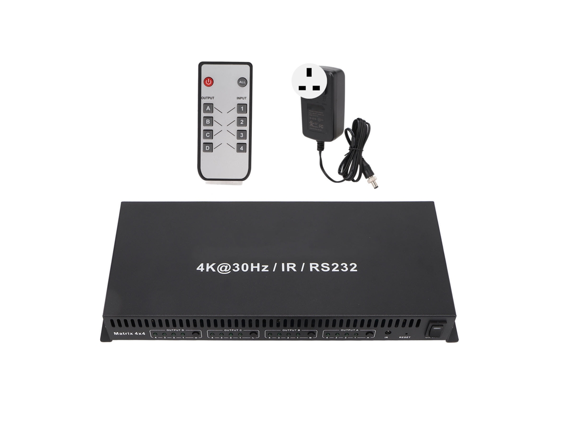 Switch Hdmi LAXISCREED 4x4 4k 30hz Rs232 Uk