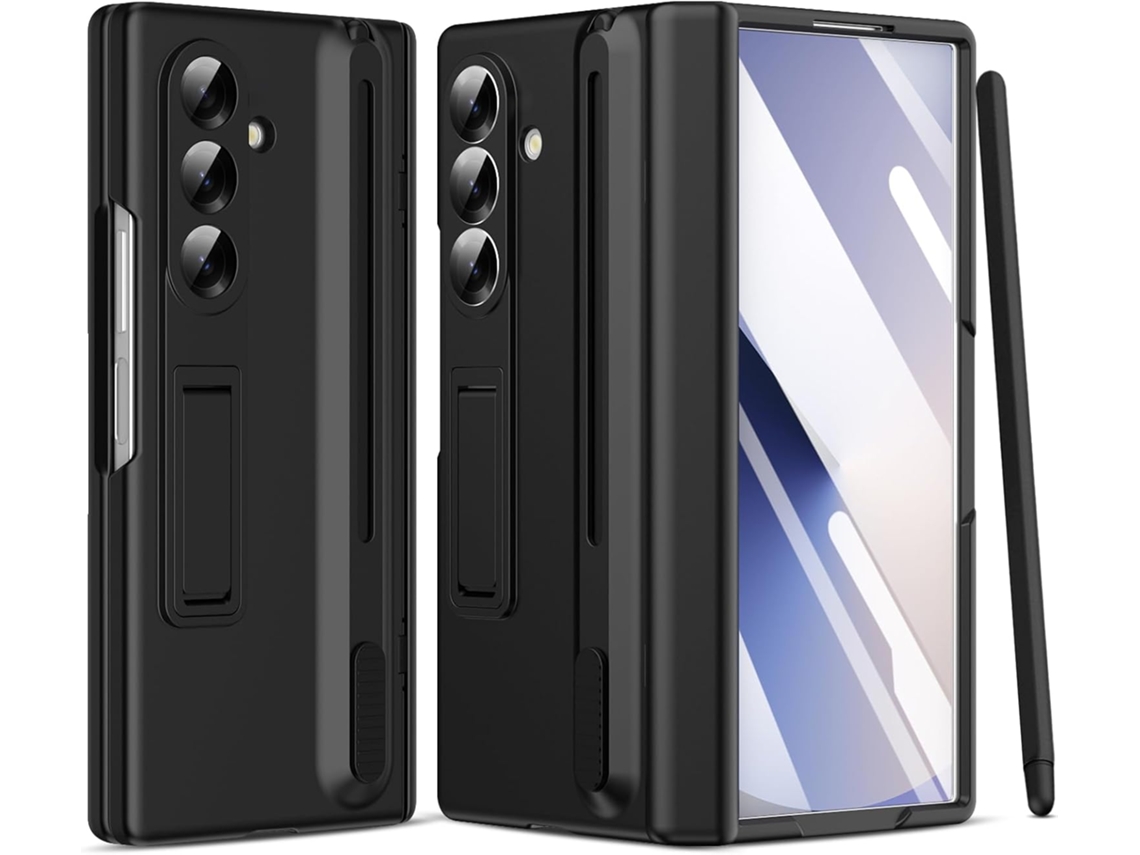 Capa Chrui Para Samsung Galaxy Z Fold 7, Com Caneta, Proteção Completa Com Suporte (compatível, Preta)