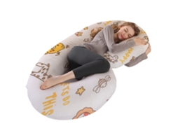 Almofada para Grávidas, Travesseiro de Apoio para o Corpo Todo, Alivia Dores nas Costas e Pescoço Gravidez SPQMENT (140x70cm formato de Animal)