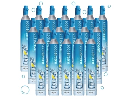 Cilindros de Recarga de Gás SODASTREAM Co2 para Gaseificador (18 Unidades - 60L)