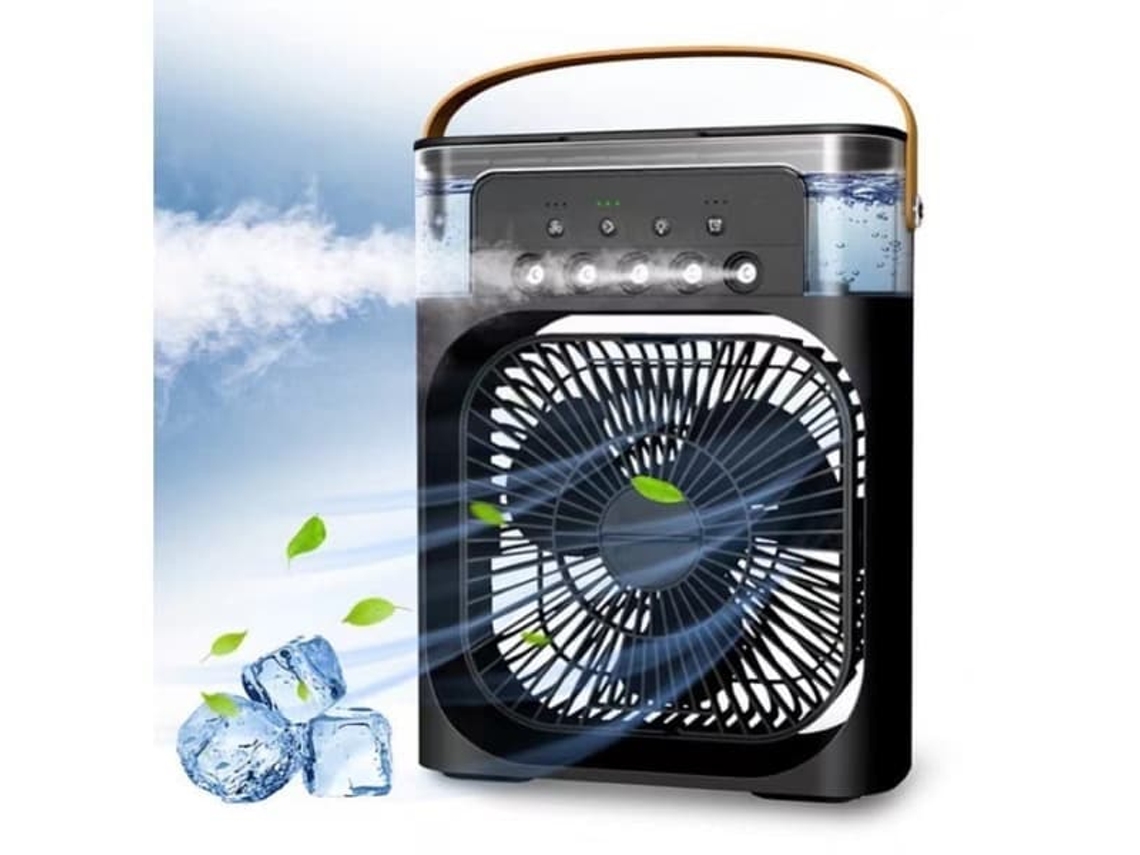 Mini Climatizador 5 em 1 com Led e 3 Velocidades AQUAFORGE