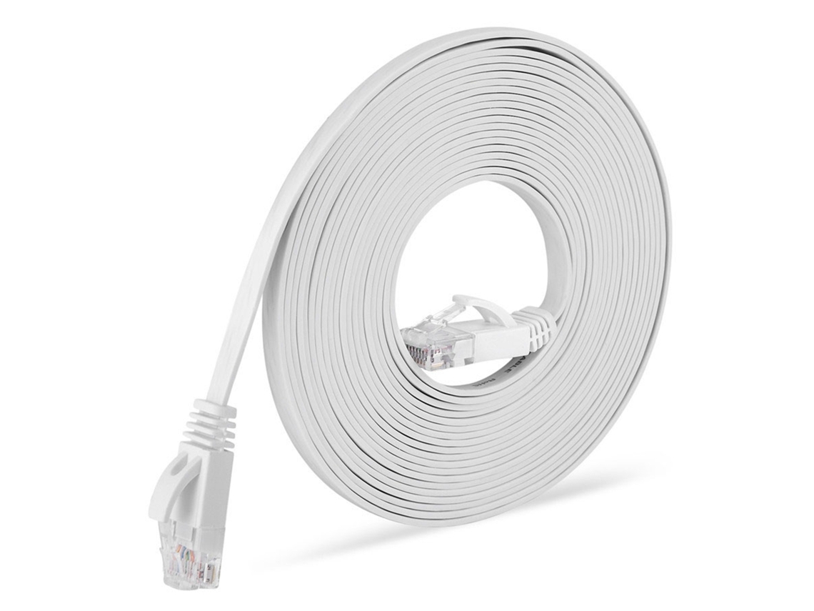 Aetheria cabo de Rede Cat6 1000mbps 98ft Rj45 Ethernet para Roteadores Computadores Branco